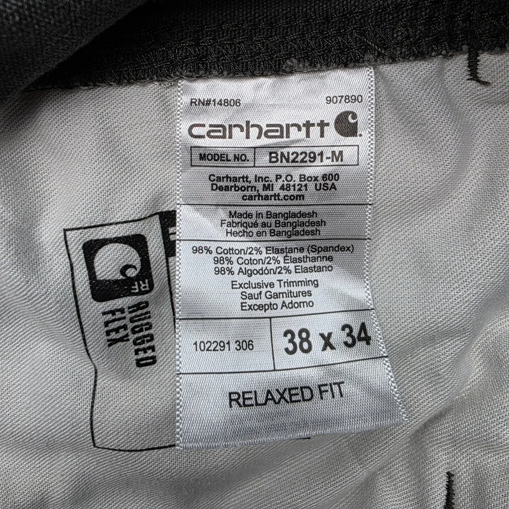 Carhartt opening fly